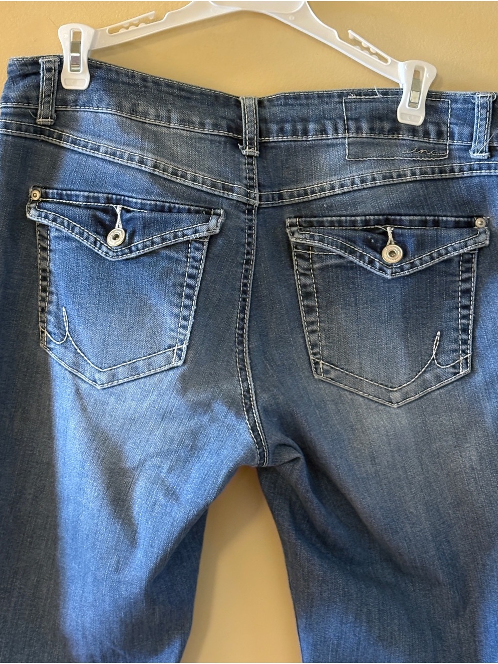 Inc Bootleg Classic Dark Blue Denim Jeans size 10